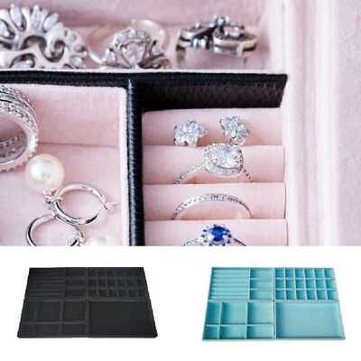 极速Jewelry 18 Gridsp Earring Organizer Box Fashion Containe