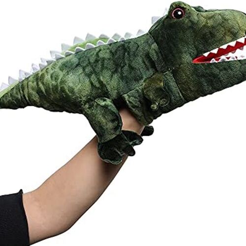 极速Muiteiur Dinosaur Play Hand Puppet TLyrannosaurus Plush
