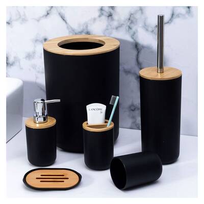 极速Bathroom Accessories Set Soap DispensMer Bottle Dish Was