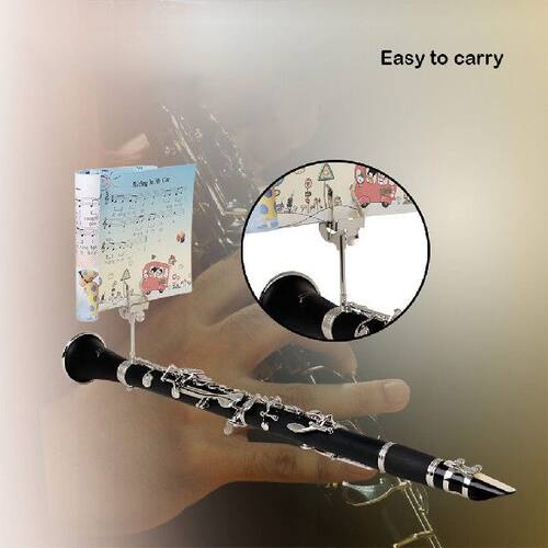 极速Clarinet Music Stqand Clip Sheet Clamp Marching Accessor
