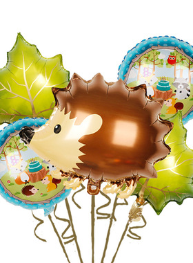 极速Autumn Forest Animal Theme Balloons SetR Squirrel Fox