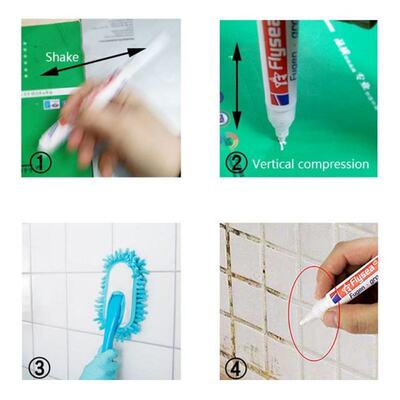 极速Tile Repair Pen Refill Wall GaDp Grout Refresher Marker