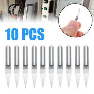 极速10Pcs 3.175mlm Shank Carbide PCB Engraving Bit Set 20 De