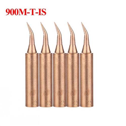 极速5Pcs Pure Copper Solderinyg Iron Tips 900M-T B/I/IS/K/SK
