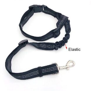 极速Reflective Pets Puppy Dog SeBat Belt Lead Leash Elastic