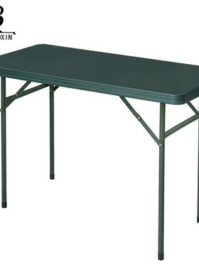 1.2米野战长桌HDPE环保材料餐桌便携式手提桌椅绿色拉练户外野营