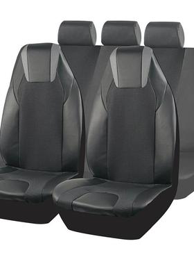 爱车达2022年新款汽车座套提花布黑色灰色PVC连帽连体立体感个性