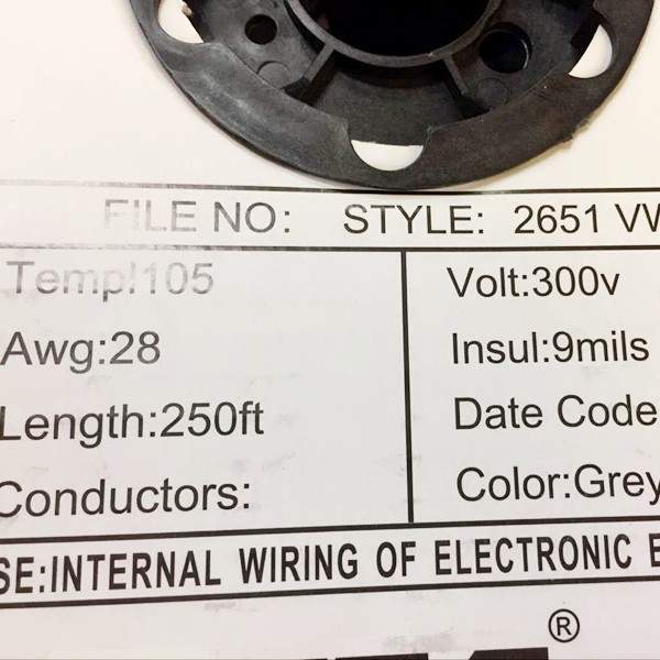 2651排线2.54mm28AWG 60p灰排线1.27mm灰色红边排线IDC灰排彩排线