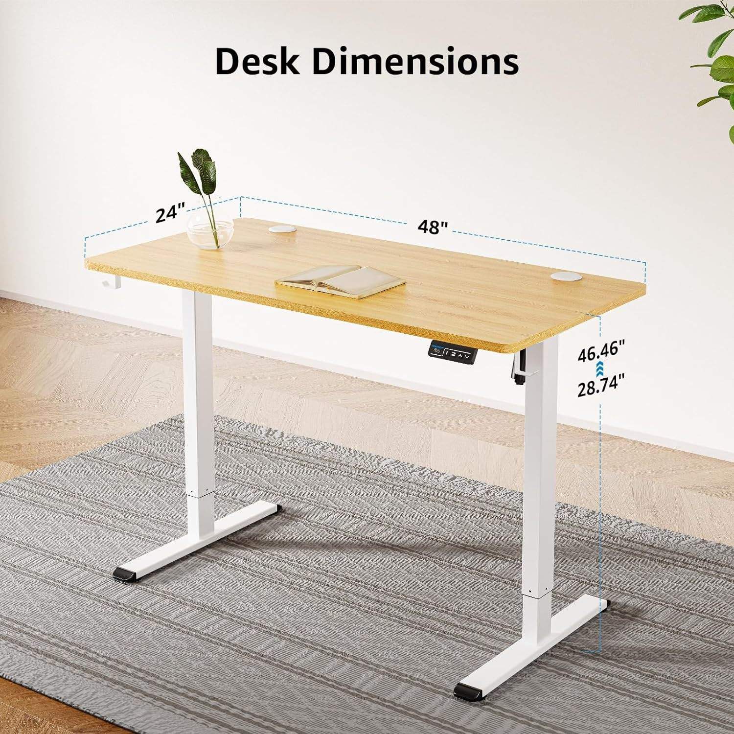 Standing Desk 站立式电动升降电脑办公桌1米 1米2 1米5