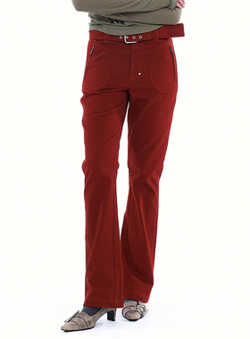 韩国正品 PARTIMENTO 春秋女新款时尚百搭喇叭长裤休闲裤