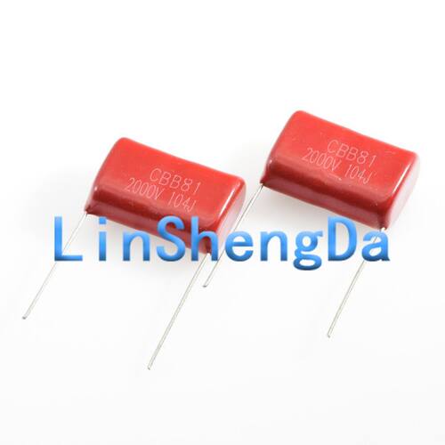 CBB81电容104 2000v 104J 104K 100nf 0.1uf 2kv薄膜电容脚距25mm