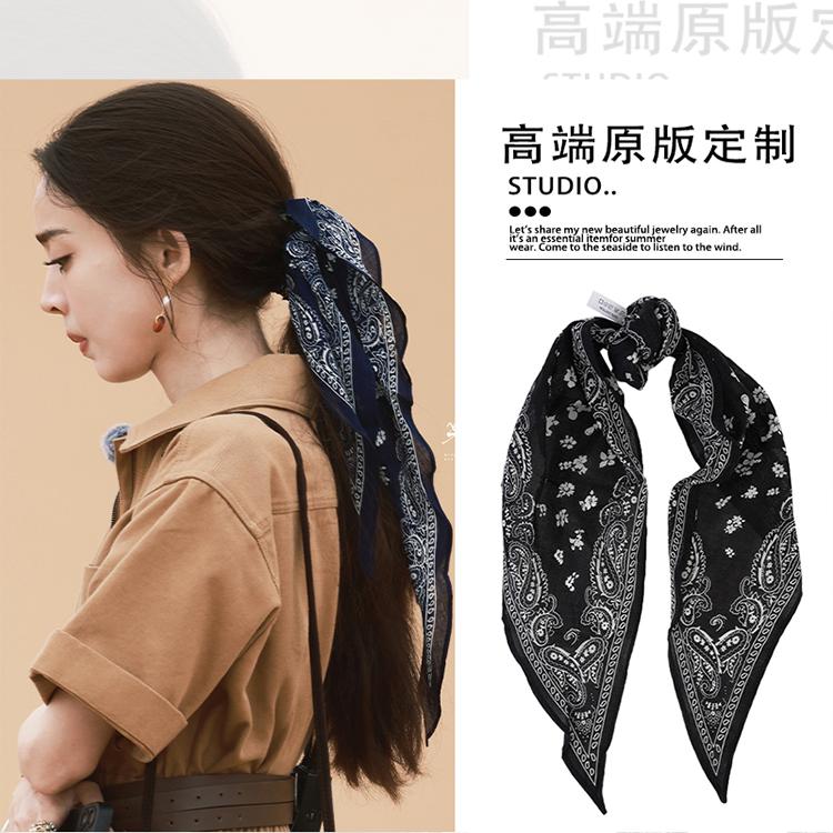 旅行任意门娜扎同款头巾复古腰果花发带丝巾绑发扎头发的发饰夏季图片