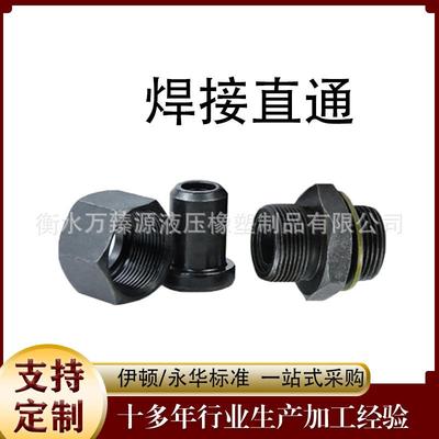 加工定制不锈钢/碳钢焊接式端直通管接头公制外丝活接直通焊接接