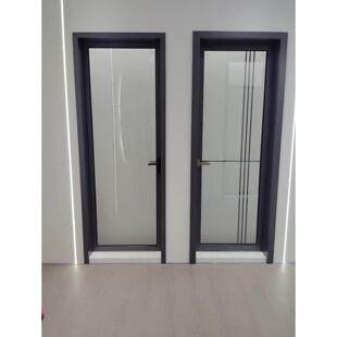 钛镁铝合金卫生间厕所门厨房阳台门极窄玻璃平开门厂家直销定制