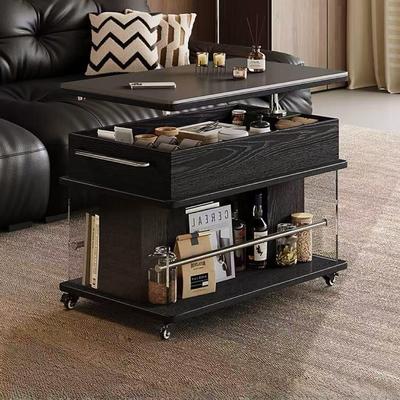 可移动升降边几小推车客厅沙发边柜法式轻奢阳台家用茶几置物架