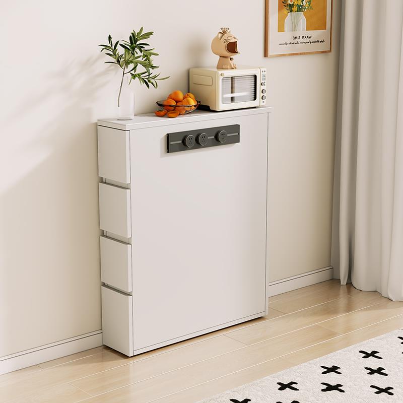 岛台柜单独窄款实木餐边柜饭厅定制小户型靠墙收纳柜双面茶水柜