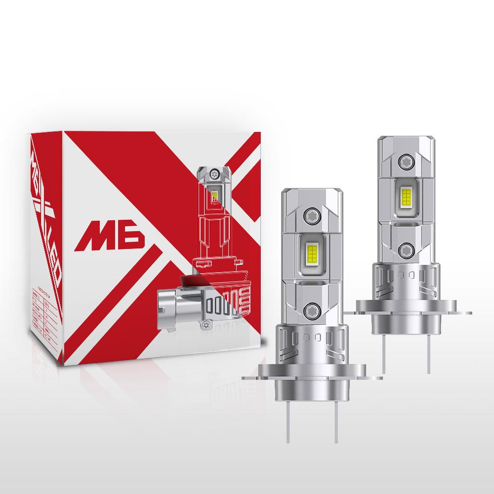 M6X 无风扇款12V 20W 2500LM 6500K LED汽车前大灯H18 LED车灯