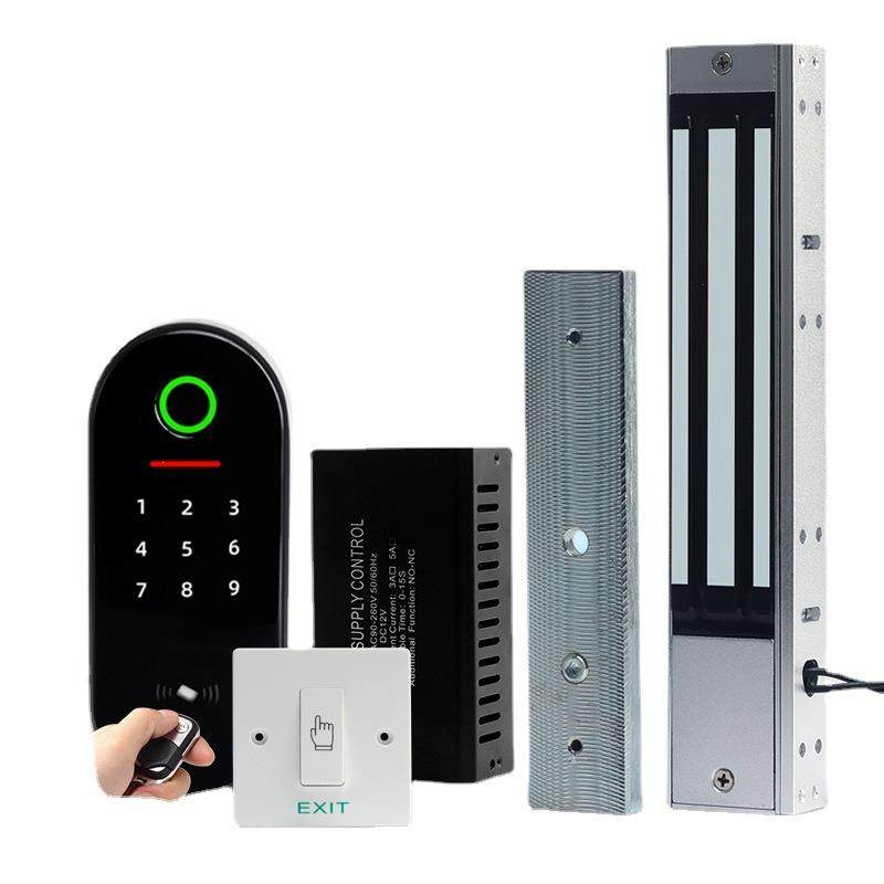 指纹防水门禁机280kg 磁力锁门禁系统电子刷卡密码玻璃门木门铁门