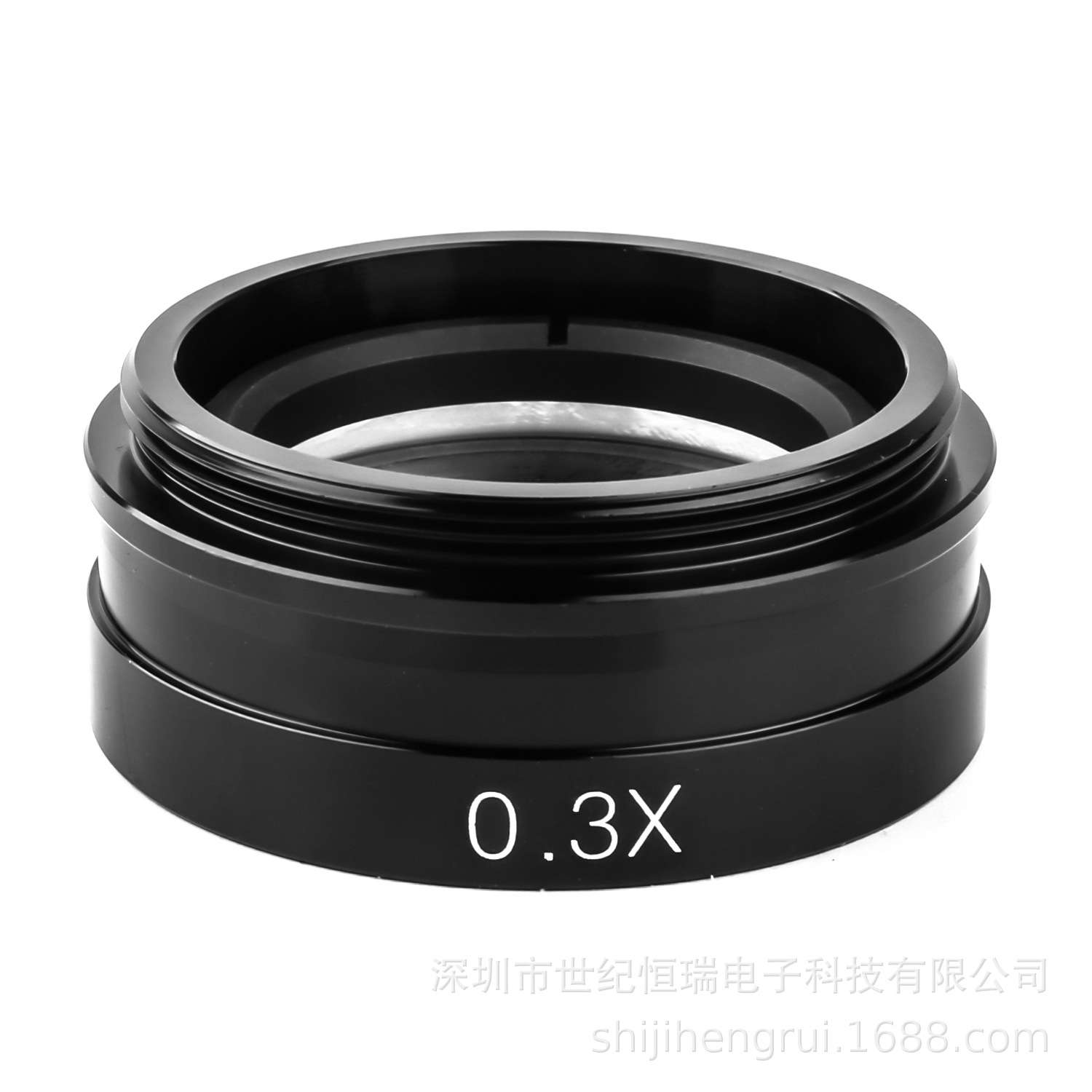 电子显微镜单目显微镜物镜配件0.3x物镜0.5x物镜0.75x物镜2x物镜