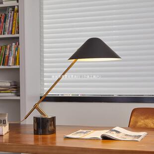 茶房北欧卧室阅读台灯现代简约极大理石台灯书房办公客厅书桌创意