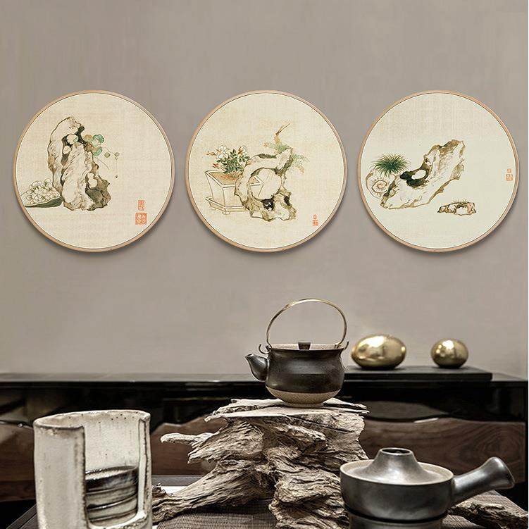 圣仕现代圆框装饰画新中式玄关客厅挂画风景壁画环保圆框画国画,农机/农具/农膜,播种栽苗器/地膜机,淘宝优惠券,粉丝福利购,淘宝优惠卷