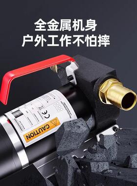 j8大功率抽水泵抽油柴油泵24V12V水泵手提式220V加油机电动抽油g3