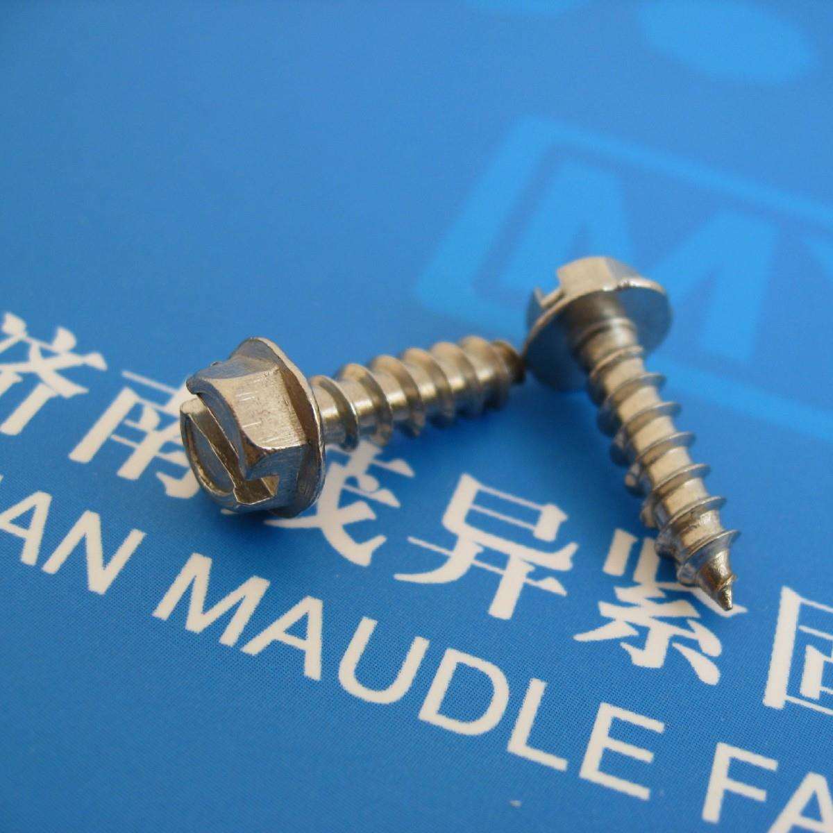 不锈钢法兰面开槽自攻螺钉ST4.2×16