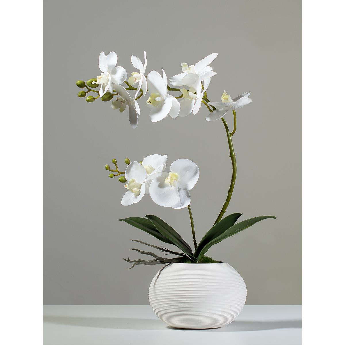 中式蝴蝶兰花艺套装客厅餐桌茶几假花电视柜桌面装饰假花摆件