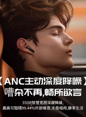 【2025全新升级】华强北巅峰显示触屏三模式多功能ANC+ENC耳机PP4