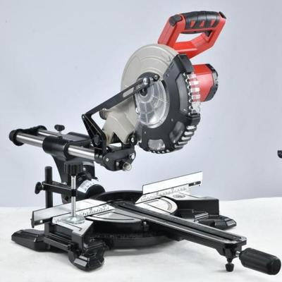 豪迈公司HM9089D，8寸锂电拉杆式斜切锯铝机/切割机