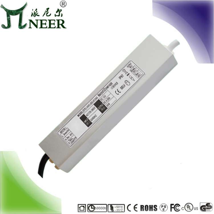 CE BIS SAA认证 质保2年 洗墙灯用 45W 24V恒压IP67 led驱动电源