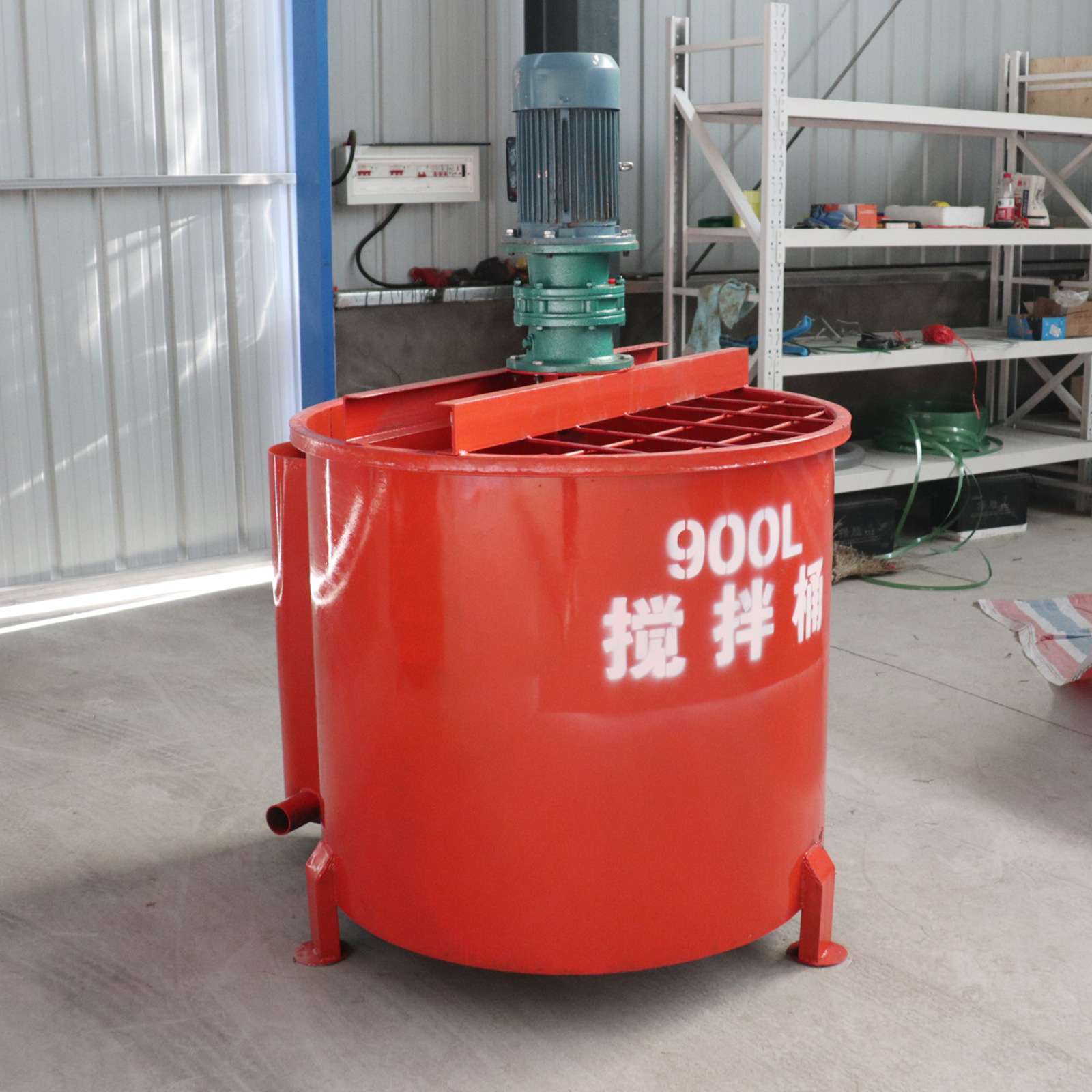 立式单层搅拌桶JW900砂浆搅拌桶混凝土900搅拌机可移动灰浆搅拌桶