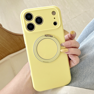 潮壳技云感支架壳适用苹果17ProMax手机壳液态硅胶360度旋转磁吸iPhone16pro全包防摔15锁甲套软壳护甲全包