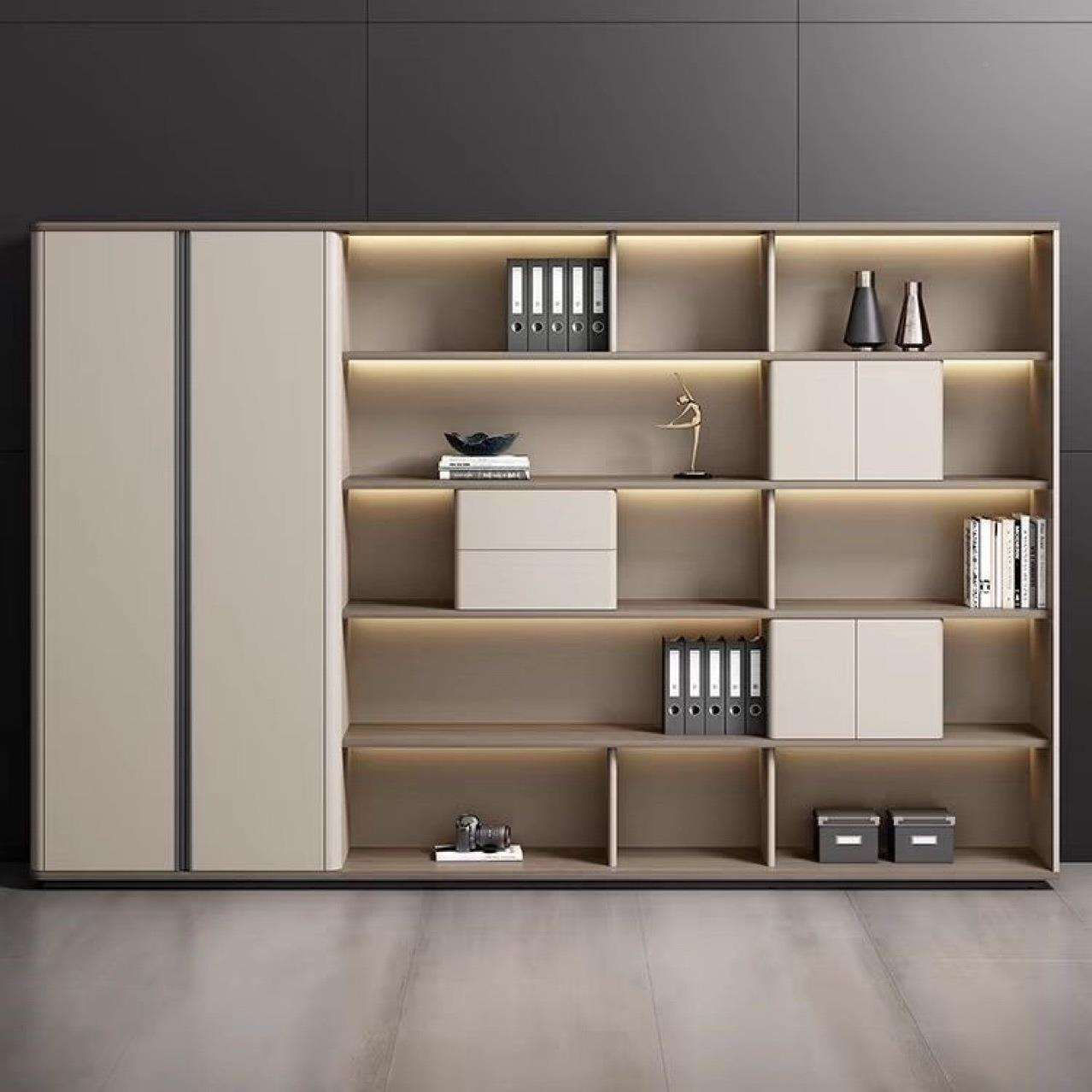 老板办公室轻奢质木档案资料理室无品牌/背柜景文件柜经储藏书柜