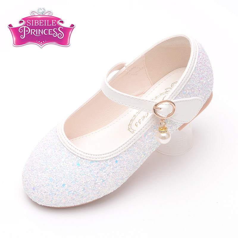 Sibeile女童格利特亮片公主鞋