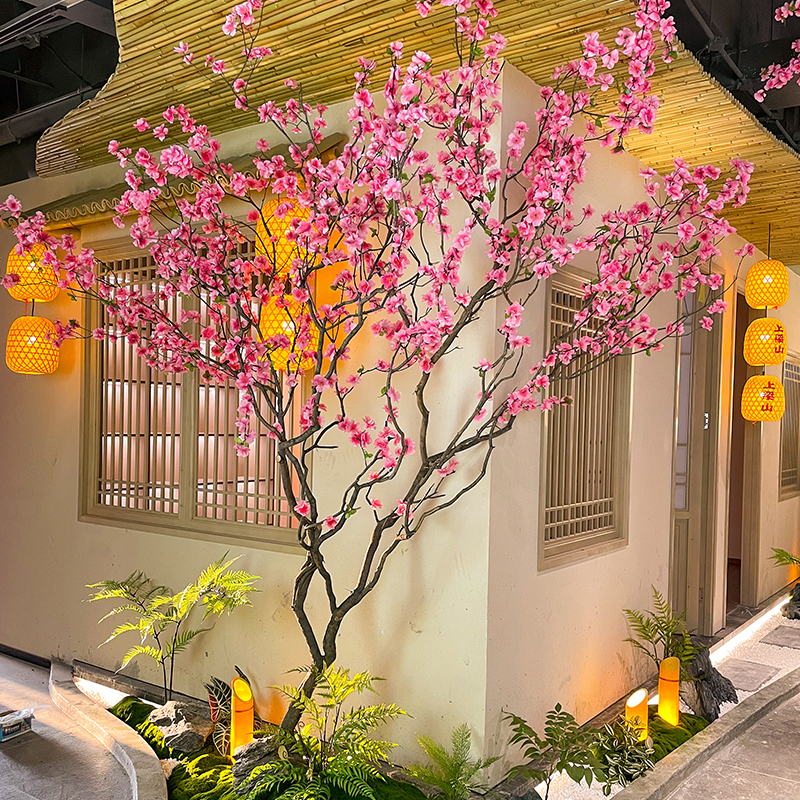 仿真桃花树新年装饰假大型