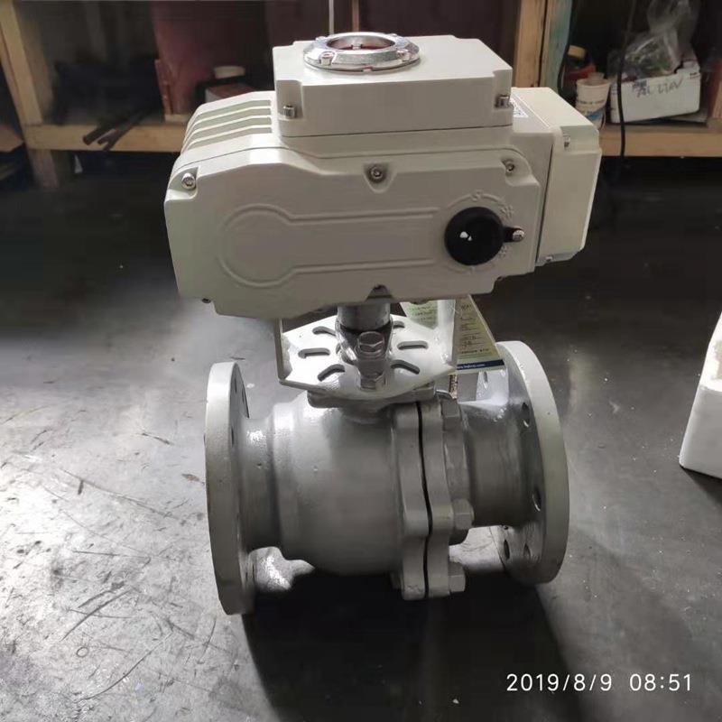 unic-20精小型电动防爆法兰球阀Q94F-16C/DN80远程无线控制4G通讯