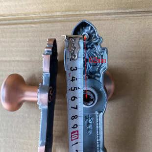 铝艺庭院大门球把手户外铁艺大门圆形防古拉手欧式红古铜小门锁