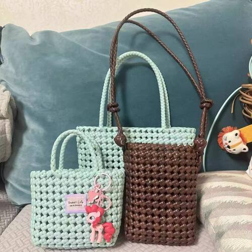 5毫米扁藤条编织材料pe藤线仿藤编织包包diy手工塑料藤条纯手工