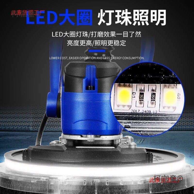 浩达加利德新款无刷墙面打磨机腻子粉无尘长杆砂纸机打磨墙麦太保