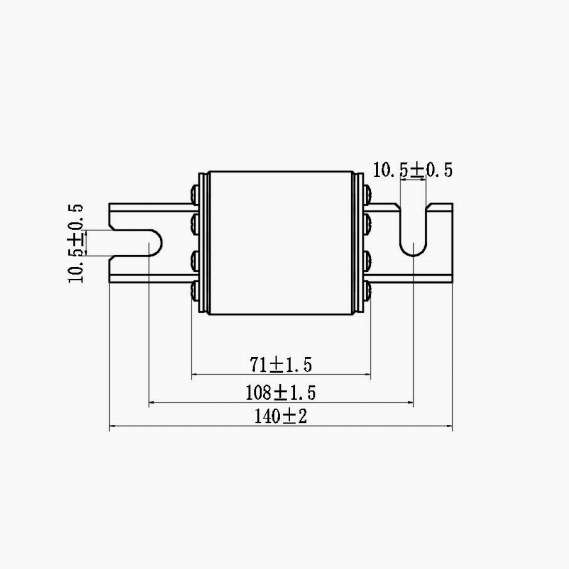 快速熔断器熔芯NGT2保险丝管半导体设备保护上海陶瓷电器/飞凰