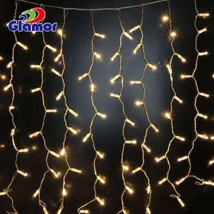 220V等长冰灯LED星星灯LED灯串彩灯串灯常亮灯串闪动全防水