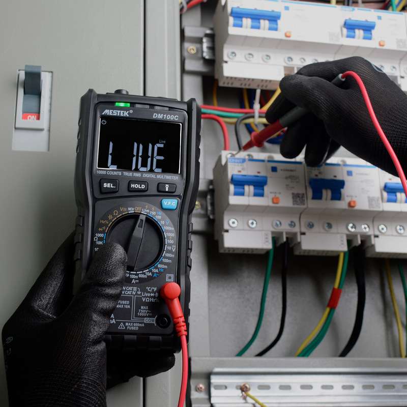 DM100C多功能高精度手自一体防烧型数字万用表家电维修电工专用表