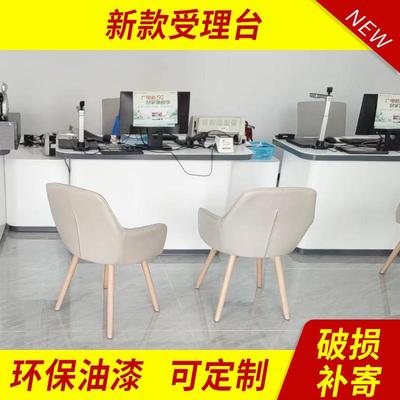 新款移动业务受理台电信营业厅台席收银吧台木质烤漆