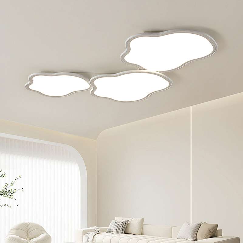 超薄客厅灯2025新款现代简约奶油风护眼云朵吸顶灯中山灯具厂直销