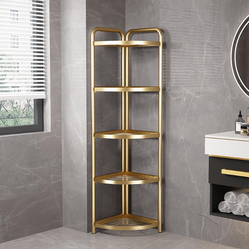 置物架落地多层收纳架浴室卫生间厕所厨房转角不锈钢多功能三昌悦