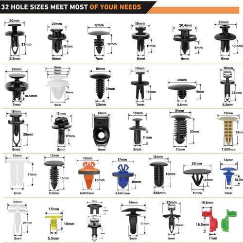 920PCS盒子卡扣汽车推固定夹和自动紧固件33种保险杠挡泥板铆钉带