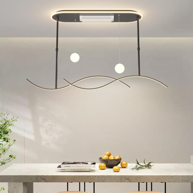 2025新款无叶风扇吊灯现代简约全光谱餐厅吊灯书房卧室客厅吊灯具