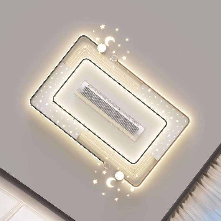 2025新款客厅吸顶灯现代简约风扇灯灯具组合全屋套餐三色无极调光