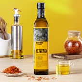 域上番芳新疆纯正红花籽油500ml瓶装 物理压榨一级营养健康食用油